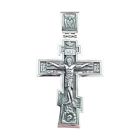 Cross Necklace Men Pendant Necklace Clothing Accessories Cross Crucifix Bible Prayer Pendant Jewelry Engraved Pendant Necklace for Valentine