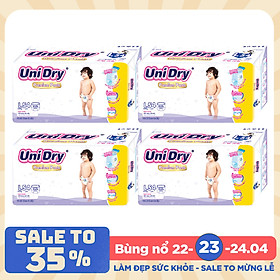 Combo 4 Tã Quần UniDry Premium L54 (54 Miếng)