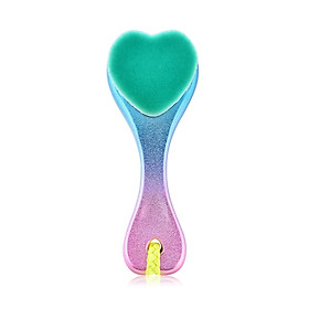Cute Heart Face Cleaning Brush Face Washing Brush Pore Deep Cleansing Cleanser with Long Handle String