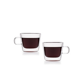 Mua Bộ 2 tách thủy tinh 2 lớp Samaglas F010/2 180mL