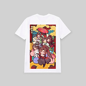 Áo phông thun in hình Mặc hương đồng khướu Ma đạo tổ sư Thiên quan tứ phúc anime