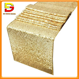 Mua Tấm Khăn Trải Giữa Bàn Vải Kim Sa Lấp Lánh Sang Trọng Trang Trí Tiệc Cưới Sự Kiện DG-758