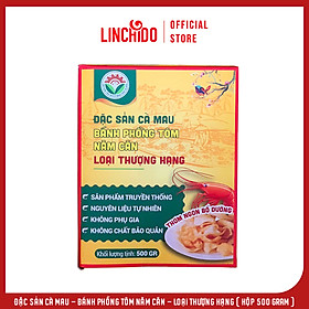 Đặc sản Cà Mau - Bánh Phồng Tôm Năm Căn - Loại Thượng Hạng ( Hộp 500 GRAM )