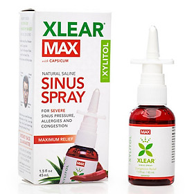 Xịt mũi Xlear Max cho đối tượng viêm xoang, viêm mũi dị ứng 45ml