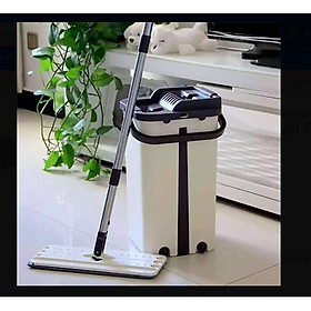 Mua ( XẢ) Cây Lau Nhà  Bộ Chổi Lau Nhà Tự Vắt Thông Minh Tặng Kèm 1 Bông Lau Nhà