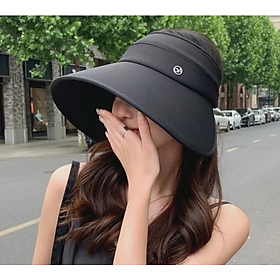 Mũ rộng vành nửa đầu chống nắng chống tia UV tuyệt đối, nón nửa đầu vành to phong cách Hàn