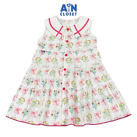 Hình ảnh Đầm bé gái họa tiết Khóm Hoa Hồng cotton - AICDBGK7BQOT - AIN Closet