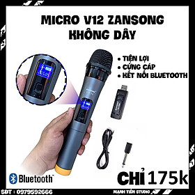 Hình ảnh Micro không dây đa năng MAX 39 hát karaoke gia đình cực hay trang bị màn hình LCD hiển thị tần số