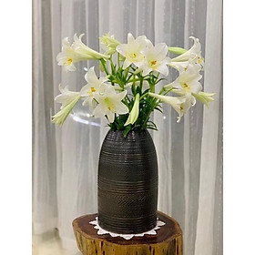 Mua Bình cắm hoa dáng chuông  men mộc. Gốm sứ Bát Tràng.