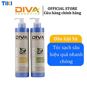 Bộ GỘI - XẢ phục hồi và giữ màu Diva (500 ML)