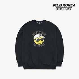MLB - Áo sweatshirt tay dài phom suông Smile Overfit 3AMTN0424