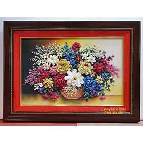 Mua Giỏ Hoa tranh đá nghệ thuật xếp cánh nổi