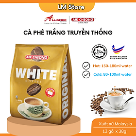 Cà Phê Trắng Truyền Thống 3 Trong 1 Aik Cheong (15 Gói x 40g)