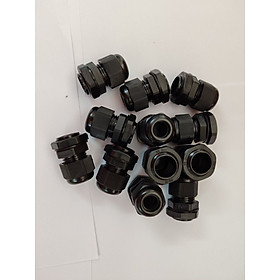 Mua  Túi 10 cái  Ốc siết cáp nhựa (luồn dây điện) màu đen PG11  đường kính 5-10mm