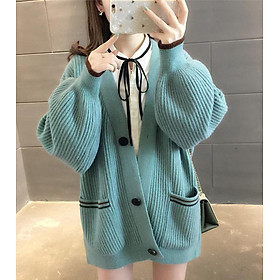 Áo khoác len tay bồng