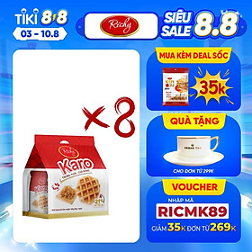 Thùng 48 chiếc Bánh trứng tươi chà bông Karo Richy