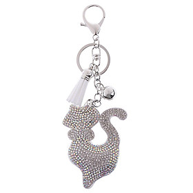 Cute Crystal Lowrie Keychain Key Chain Car Key Ring Handbag Pendant Rhinestone