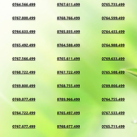 Sim đẹp Chọn Số Mobifone Đuôi 499 Phong Thủy