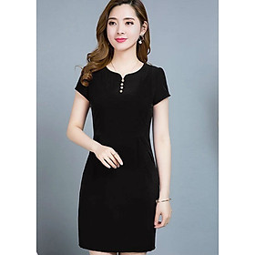 Đầm Nữ Trung Niên Phối Nút TB-136