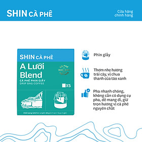 Cà phê A Lưới Blend - SHIN Cà Phê - Phin giấy - Hộp 5 gói