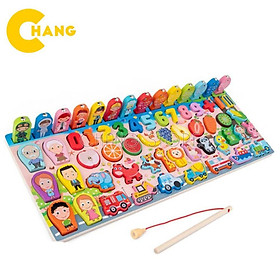 Bộ bảng số thông mình cho bé ghép số và học đếm, bộ đồ chơi câu cá 63 chi tiết vừa học vừa chơi mới nhất 2020