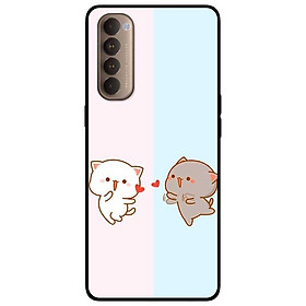 Ốp lưng dành cho Oppo Reno 4 Pro mẫu Cặp Đôi Xanh Hồng