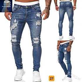 Quần Jean Nam cao cấp chất bò siêu co dãn Thương Hiệu Chandi, form đứng dáng đẹp mẫu mới siêu hot MR9083