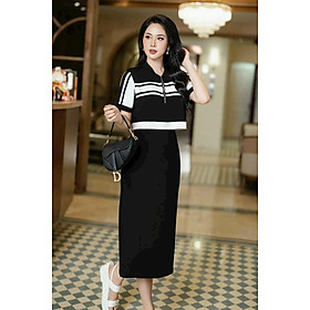 ĐẦM BODY THUN PHỐI VIỀN SIÊU ĐẸP