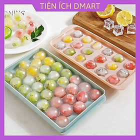Mua khay làm đá 33 viên tròn   khuôn đá nhựa Việt Nhật 2 lớp tiện ích