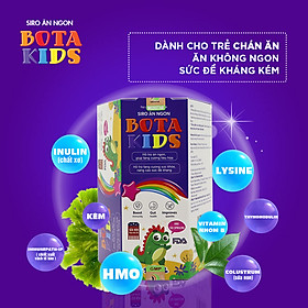 Siro Ăn Ngon BOTA KIDS Hỗ Trợ Tăng Cân, Cải Thiện Biếng Ăn Ở Trẻ Hộp 30 gói