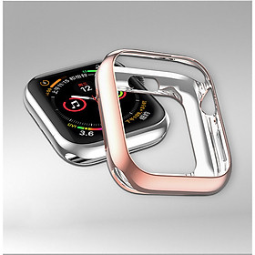 Ốp Case Bảo Vệ TPU Mạ Chrome Hoco Cho Apple Watch Series 4/ 5/ 6/ SE Size 40/44mm_ Hàng Chính Hãng