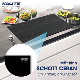 Bếp từ đôi Kalite KL 3900, công suất 4400W, mặt kính Schott Seran chuẩn Đức