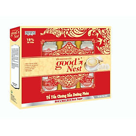 Nước Yến Sào Cao Cấp Good Nest Đường Phèn (6 Lọ × 70ml) 18% yến