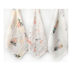 Sét 3 khăn mặt sợi tre 4 lớp cho bé