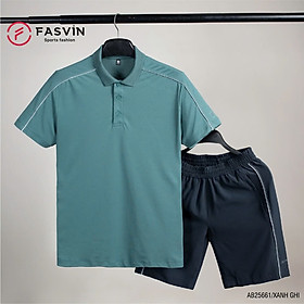 Bộ Quần Áo Thể Thao Nam Polo FASVIN AB25661 Mềm mại co giãn thoáng mát