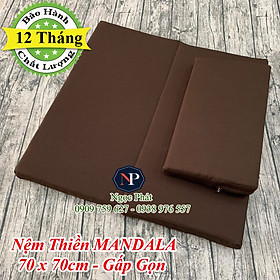 Nệm Ngồi Thiền 70x70x5cm Gấp Gọn Phật Giáo, BH 12 Tháng - Bạn Phải Mua Ngay