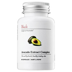 Viên uống chiết xuất từ Quả Bơ Unichi Avocado Extract Complex 60 viên - Nhập khẩu Úc