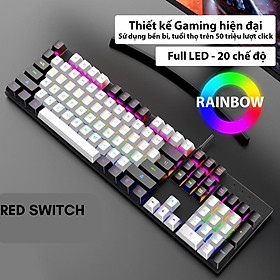 Mua Bàn phím cơ Coputa bàn phím máy tính laptop Gaming có dây Full LED K1