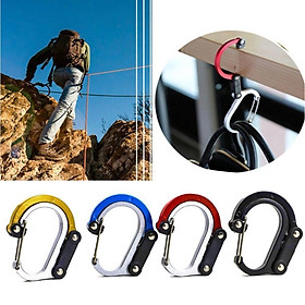 Khoá xoay đa năng D-loại carabiner du lịch ngoài trời