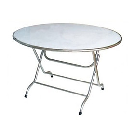 Mua Bàn tròn inox 304 rộng 1m chân cao