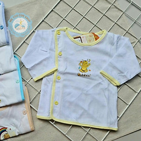 Áo bác sĩ viền màu tay dài BABIBOO