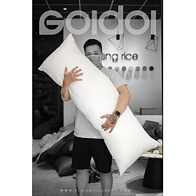 Mua Ruột Gối Đôi Cotton Siêu To Khổng Lồ Cao Cấp Young Rice Kích Thước 50 x 140cm