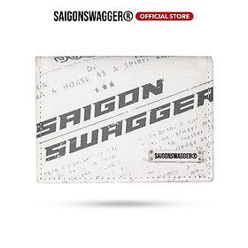 Ví Gập Đôi Nữ In Báo SAIGON SWAGGER Journal Fold Wallet
