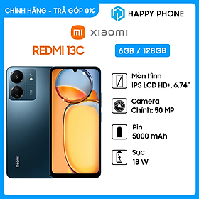 Hình ảnh Điện thoại Xiaomi Redmi 13C (6GB/128GB) - Hàng chính hãng - Đã kích hoạt bảo hành điện tử