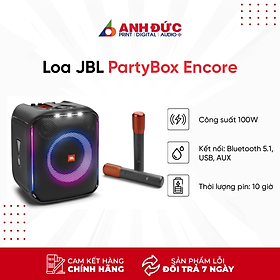 Mua Loa Bluetooth Karaoke JBL Partybox Encore (Kèm Micro) (Công Suất 100W  Pin 10h) - Hàng Chính Hãng PGI