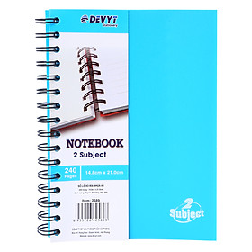 Sổ Lò Xo Note Book Devyt A5 240 Trang Đl70/92