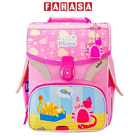 Ba Lô Chống Gù, Siêu Nhẹ Glowy Kitty's Recess - Bebé BBGL-013A - Màu Hồng