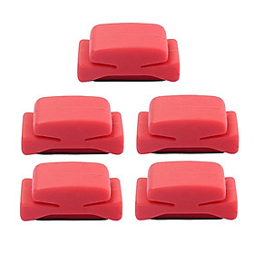 Guitar Pick Holder 5pcs Red  Cement Plectrums Fix on Guitar Headstock