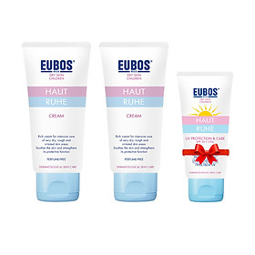 Combo 2 kem ngừa chàm sữa cho bé EUBOS 50ml tặng 1 kem chống nắng EUBOS 50ml