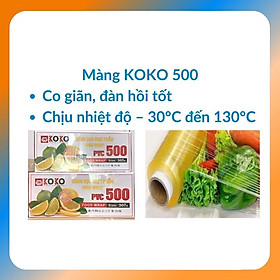 Màng Bọc Thực Phẩm KoKo 500 Size 30 Co Giãn,Bám Dính Tốt